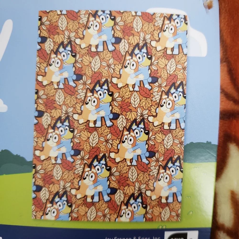Bluey & Bingo Autum Leaves Plush Throw Blanket 50
